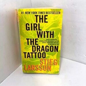 The girl with the dragon tattoo used paperback book